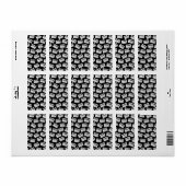 ランダムに配置されたロゴや任意の写真を探す ラベル (フルシート)