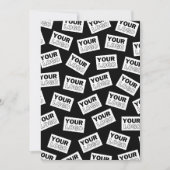 ランダムに配置されたロゴや任意の写真を探す 招待状 (正面)