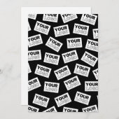 ランダムに配置されたロゴや任意の写真を探す 招待状 (正面/裏面)