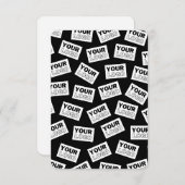 ランダムに配置されたロゴや任意の写真を探す 招待状 (正面/裏面)