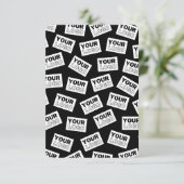 ランダムに配置されたロゴや任意の写真を探す 招待状 (スタンド正面)