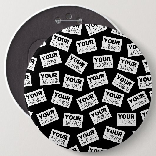 ランダムに配置されたロゴや任意の写真を探す 缶バッジ (正面&裏面)