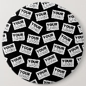 ランダムに配置されたロゴや任意の写真を探す 缶バッジ (正面)