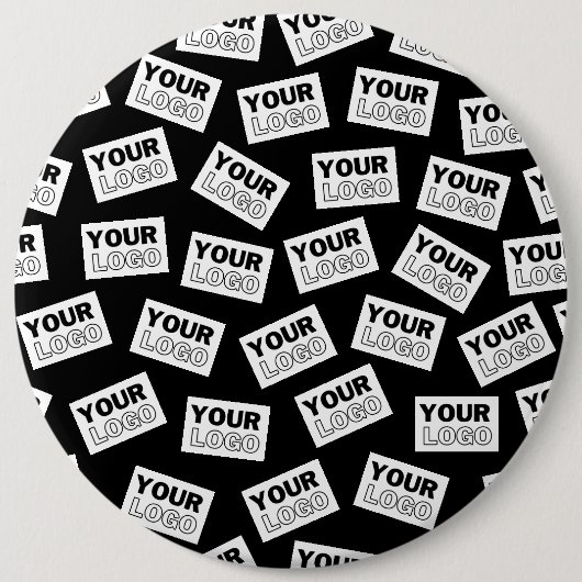 ランダムに配置されたロゴや任意の写真を探す 缶バッジ (正面)