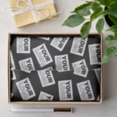 ランダムに配置されたロゴや任意の写真を探す 薄葉紙 (ギフト)