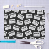 ランダムに配置されたロゴや任意の写真を探す 薄葉紙 (クラフト)