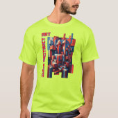 ランダムに順序付けられたカラフル姿 Tシャツ (正面)