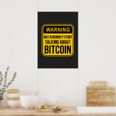ランダムにBITCOINについて話し始める可能性がある ポスター (キッチン)