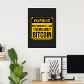 ランダムにBITCOINについて話し始める可能性がある ポスター (ホームオフィス)
