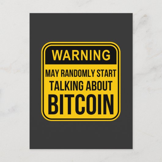ランダムにBITCOINについて話し始める可能性がある ポストカード (正面)