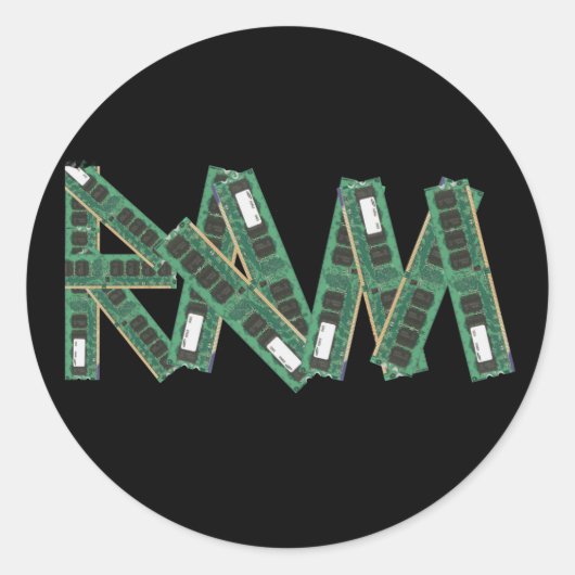 ランダムアクセスメモリ ラウンドシール (正面)