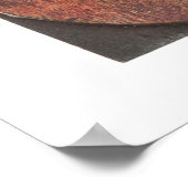 ランダムアルファベット文字 – ヴィンテージレタープレス木材 ポスター (角)