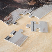 ランダムアート私の猫が心に花を咲かせた ジグソーパズル (側面)