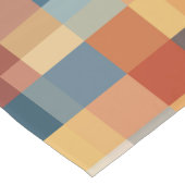 ランダムカラフル幾何形状パターン ショートテーブルランナー (コーナー)