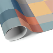 ランダムカラフル幾何形状パターン ラッピングペーパー (ロールコーナー)
