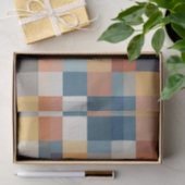 ランダムカラフル幾何形状パターン 薄葉紙 (ギフト)