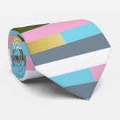 ランダムカラーストライプパターン ネクタイ (ロール)