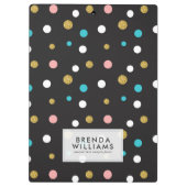 ランダムカラードットパターン クリップボード (裏面)