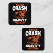 ランダムグラビティチェック – Motocross & Dirt Bike スクエア名刺 (正面/裏面)