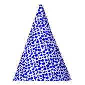 ランダムサイズとカラーハート パーティーハット (右)