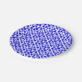 ランダムサイズとカラーハート ペーパープレート (アングル)