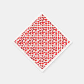 ランダムサイズのハートいろいろ スタンダードカクテルナプキン (角)