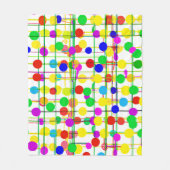 ランダムジオメトリパターン フリースブランケット (正面)