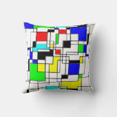 ランダムスクウェアのモンドリアン クッション (裏面)