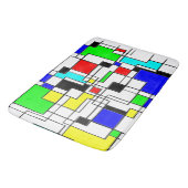 ランダムスクウェアのモンドリアン バスマット (アングル)