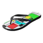 ランダムスクウェアのモンドリアン ビーチサンダル (アングル)