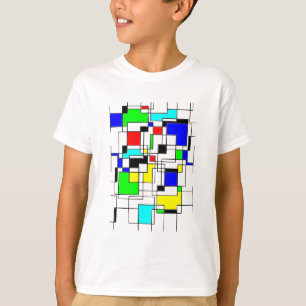 ランダムスクウェアのモンドリアン Tシャツ