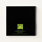 ランダムスクライブノートパソコン8-1/2" Sq. ノートブック (裏面)