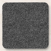 ランダムスポット – 50pcグレー（黒） コースター (正面)