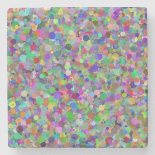 ランダムドット大理石コースター ストーンコースター (正面)