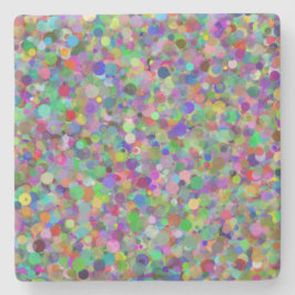 ランダムドット石灰岩コースター ストーンコースター