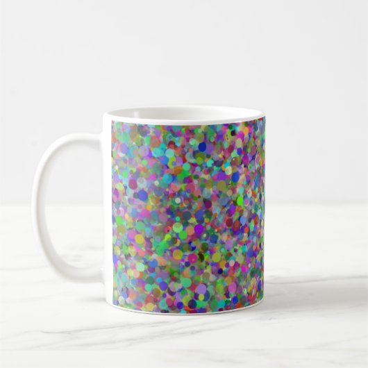ランダムドット11ozマグカップ コーヒーマグカップ (左)