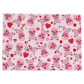 ランダムハート糖スカルと矢印 ラージペーパーバッグ (裏面)