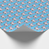 ランダムバニー顔 ラッピングペーパー (角)