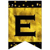 ランダムパーソナライズされた金ゴールドドットパテ結婚ン バンティングフラッグ (第2の旗)