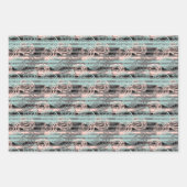 ランダムパ色彩の鮮やかステルバラストライプ数 ラッピングペーパーシート (正面3)