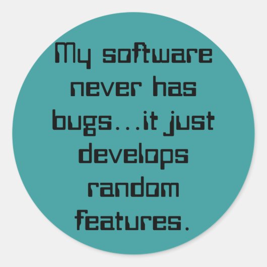 ランダムフィーチャステッカー ラウンドシール (正面)