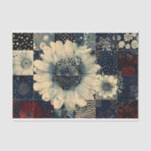 ランダムフローラタイルのコラージュの切り離し右152 薄葉紙 (正面)