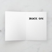 ランダムホーングランジ懸命ロック誕生日カード カード (内部)