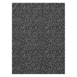 ランダムモダン水玉模様パターン白黒 テーブルクロス