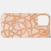 ランダムリーフモザイクダークオレンジ Case-Mate iPhoneケース (裏面 (横))