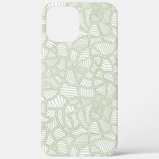 ランダムリーフモザイク淡い色のグリーン Case-Mate iPhoneケース (裏面)