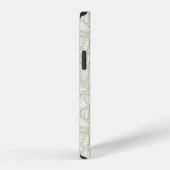 ランダムリーフモザイク淡緑 iPhoneケース (右側面)