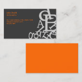 ランダムレターWriter/Editorダーク名刺 名刺 (正面/裏面)