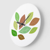 ランダム分散葉 ラージ壁時計 (傾斜)