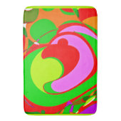 ランダム抽象芸術パターン バスマット (正面縦)